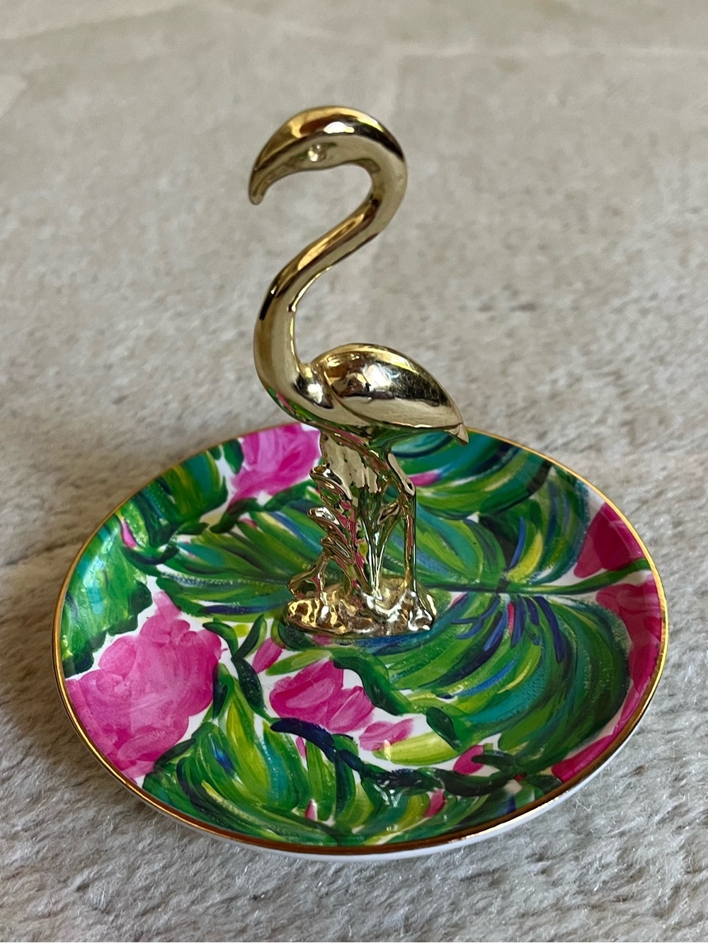 Lily Pulitzer Flamingo Ring Jewelry Dish